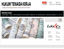 Tablet Screenshot of hukumtenagakerja.com